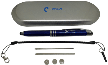 Red LED Pen Light with Tablet Stylus - Image 3