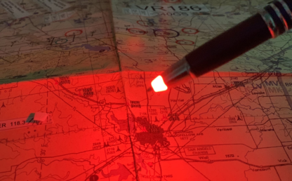 Red LED Pen Light with Tablet Stylus - Image 5