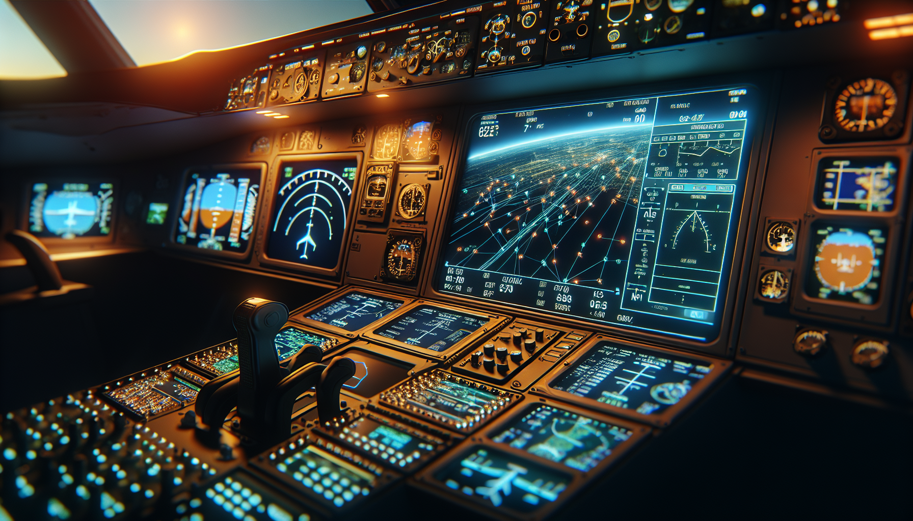 ADS-B In and Out traffic display in aircraft cockpit for pilot awareness
