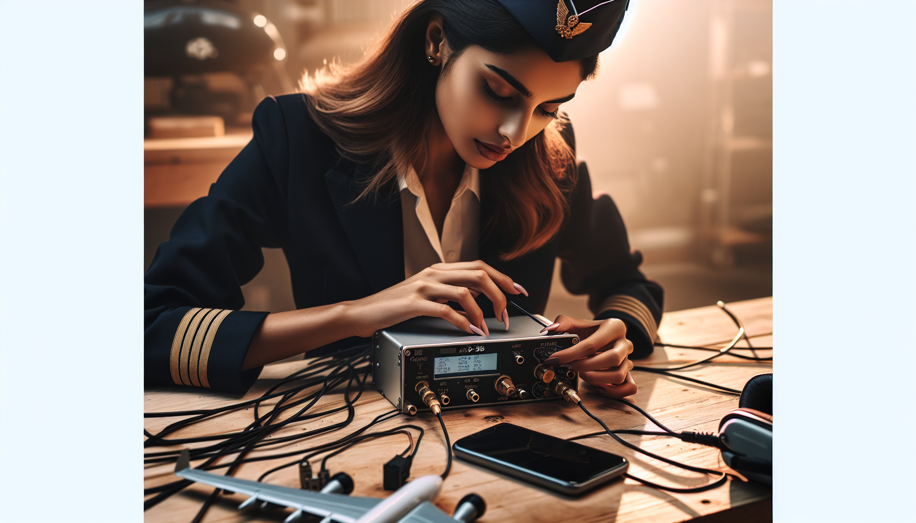 Pilot maintaining Stratux ADS-B receiver for reliable aviation performance